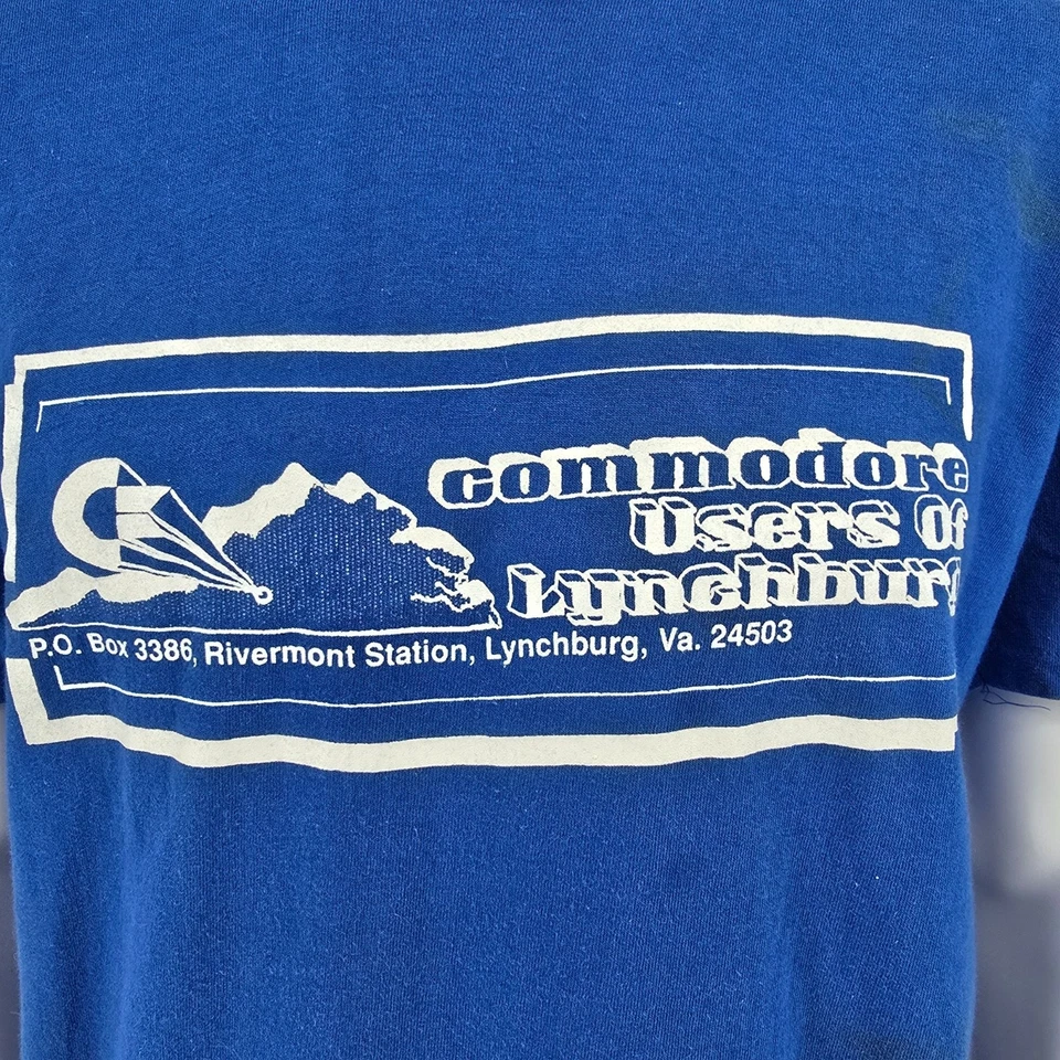 Camiseta De Colección Años 80 Velva Sheen Commodore Usuarios de Lynchburg Virginia (L/XL) Foto 2 de 4