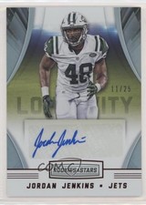 2016 Rookies & Stars Rookie Longevity Signatures Red /25 Jordan Jenkins Auto RC