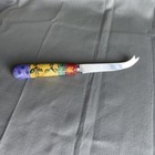 Sango Christmas Cheese Knife by the Sweet Shoppe Lovely Colors & Holly 8-1/2”