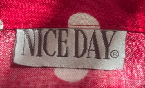 Bluse, Größe 40/42, Ärmellos, Rot, gepunktet, Nice Day - Bild 3 von 3