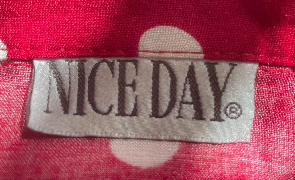 Bluse, Größe 40/42, Ärmellos, Rot, gepunktet, Nice Day - Bild 3 von 3