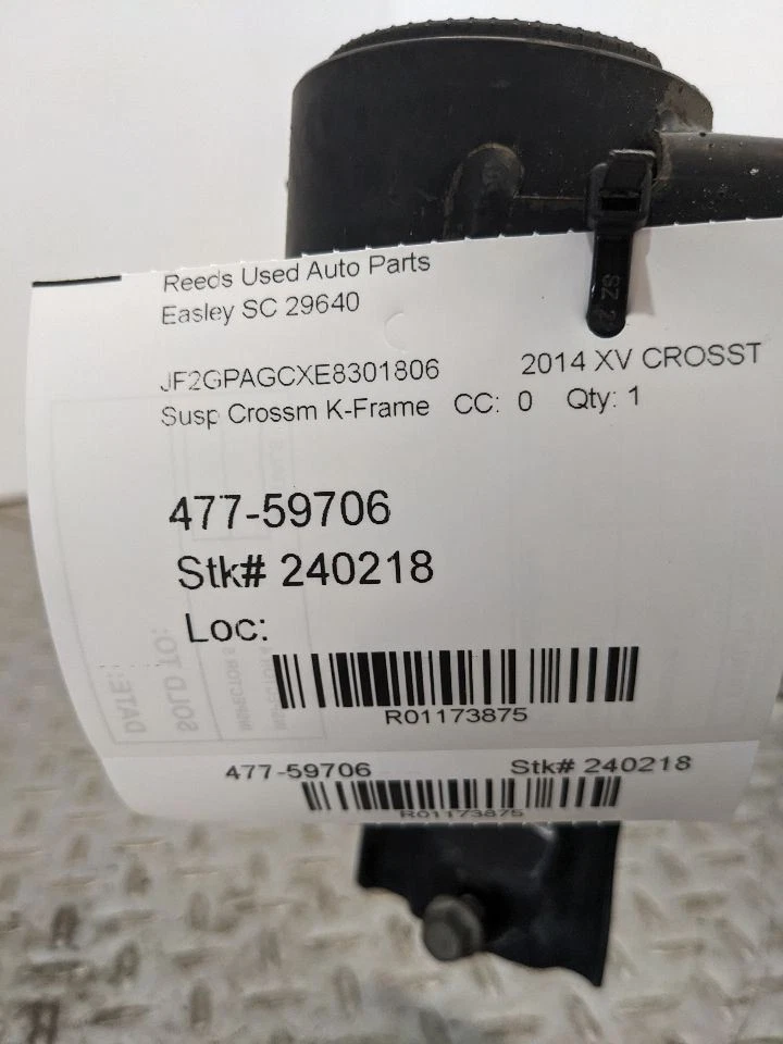 Subaru Forester & XV Crosstrek 2014-2017 travesaño trasero subchasis cuna 117 Foto 2 de 4