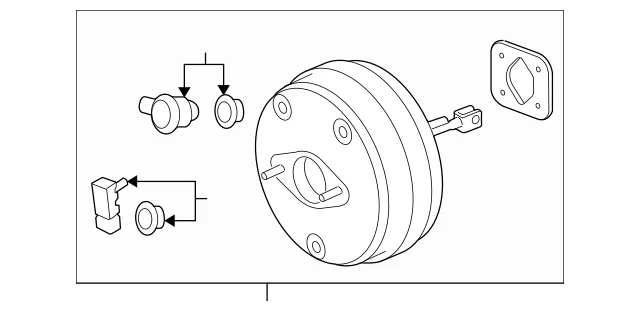 GM Buick GMC Saturn Chevrolet 2007-2014 refuerzo de freno ACDelco 178-0791 Foto 4 de 4