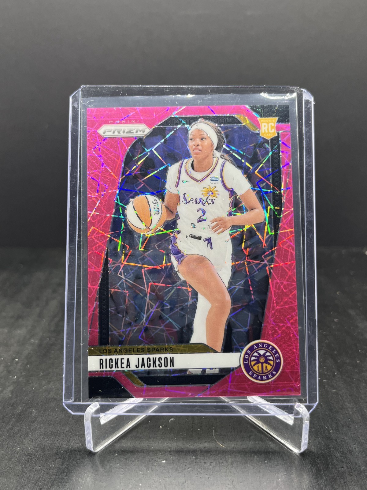 2024 Panini Prizm WNBA Basketball Rickea Jackson Rookie Pink Velocity 04/79 #60