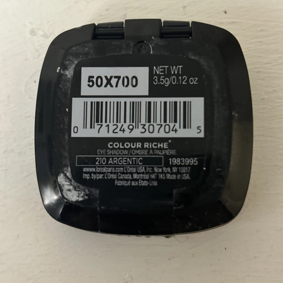 Loreal Paris Colour Riche Monos Eyeshadow - Argentic 210 - Image 2 of 2