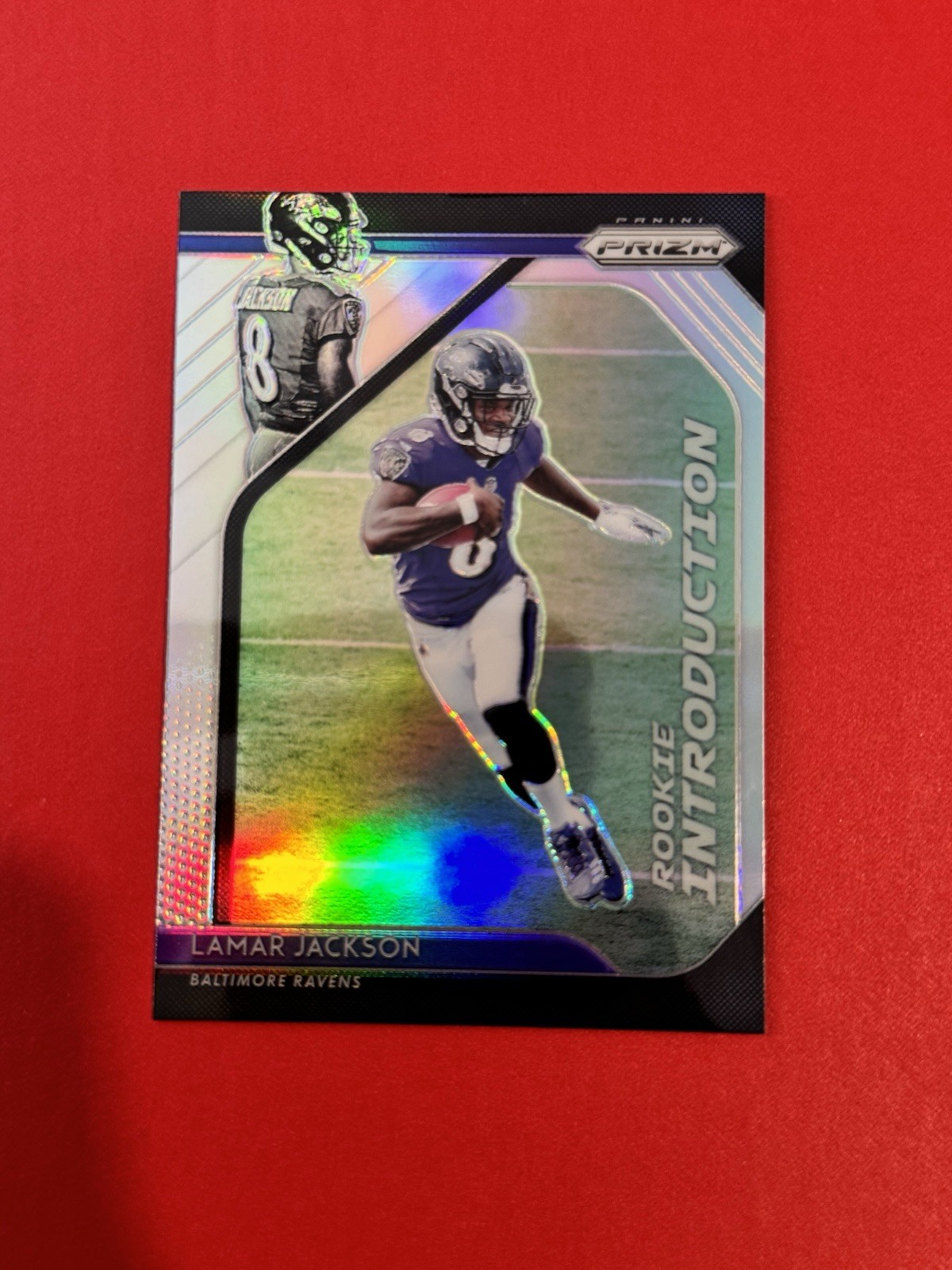 2018 Panini Prizm Rookie Introduction Silver Lamar Jackson #RI-12 Ravens RC