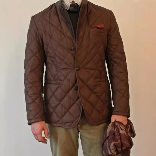 Autumn/winter Men's Cotton-padded Lightweight Versatile European Style Jacket - Picture 3 of 9