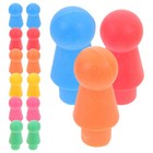 60pcs Multicolor Board Game Pieces Plastic Pawn Chess Pieces Plastic Flight