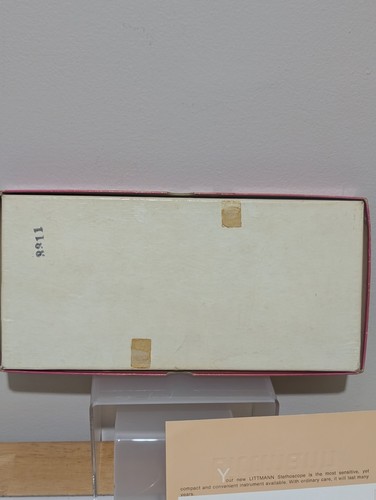 Vintage Original 3M Littmann Stethoskop Krankenschwesternfernrohr gelb OVP 23" dünn  - Bild 9 von 11