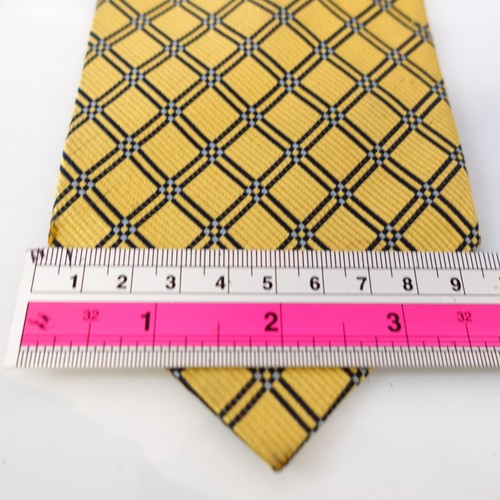 Vestido de seda acanalado vintage VALERIO GARATI con corbata en el cuello para hombre dorado diamante cruz - Imagen 6 de 9