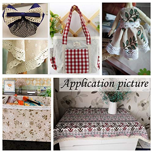 Cotton Lace Trim Vintage Lace Ribbon Crochet Lace Scalloped Edge for Bridal - Picture 2 of 6