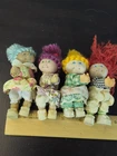 Vintage Mini Cabbage Patch Kids Clip-On Pencil Hugger Toys 1980s Lot of 4 Dolls