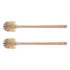  2 Pcs Deep Clean Toilet Brush Bowl Cleaner Bathroom Scrubber Tool
