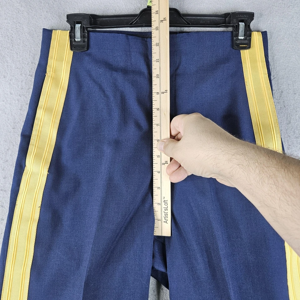 US Army Dress Pants Mens 29x31 Wool Military Uniform Yellow Stripe MIL-T-41828A - Image 4 of 4