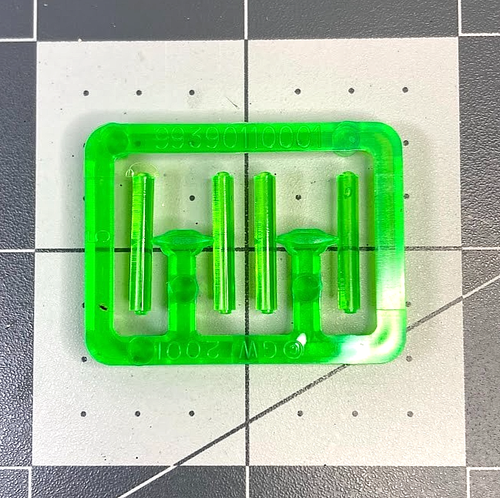 Warhammer 40K NECRON GREEN RODS SPRUE Gauss citadel GW middlehammer OOP AP25 - Picture 2 of 2