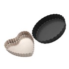 2pcs Tart Plates Non-Stick Tart Plates Home Tart Plates (Golden