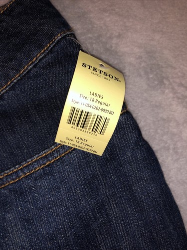 Stetson Jeans Women’s Size 18 Blue City Trouser - Picture 3 of 10