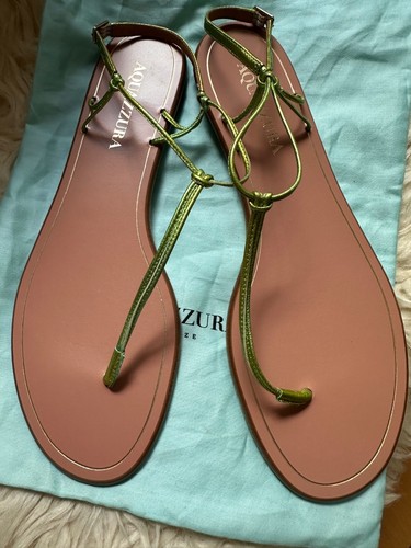 Aquazzura metallic green Thong Sandalen - Bild 24 von 24