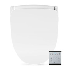 Bio Bidet Slim Two Electric Bidet Toilet Seat Round, Warm Water, Heated Seat,