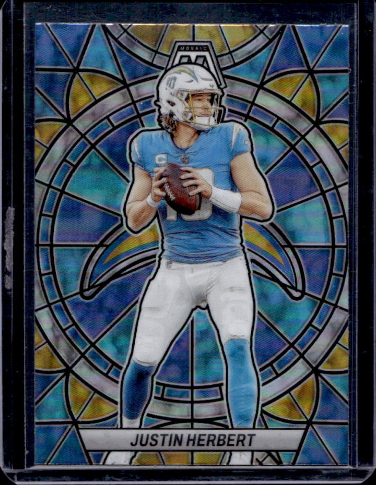 2023 Mosaic Justin Herbert Stained Glass #SG-8 Chargers