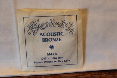 Martin & Co. Acoustic Bronze M42B Guitar String .042'' -1.067 mm