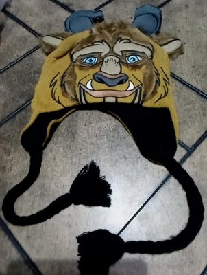 Disney Beauty & The Beast Plush Character Beast Hat Beanie Toboggan Adult OS