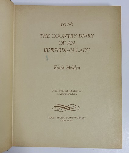 The Country Diary of an Edwardian Lady Edith Holden 1977 Hardcover - Imagen 5 de 5