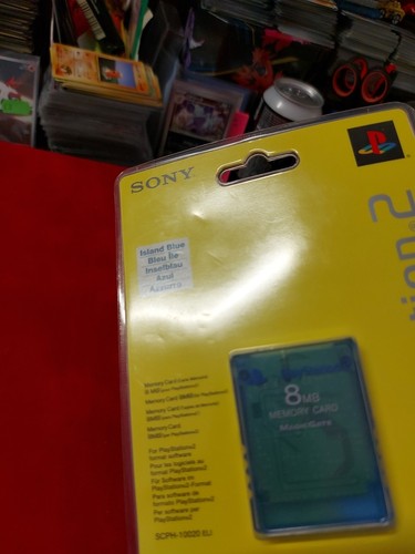 Tarjeta de memoria oficial Sony PlayStation 2 8 MB (sellada de fábrica) azul isla - Imagen 4 de 4