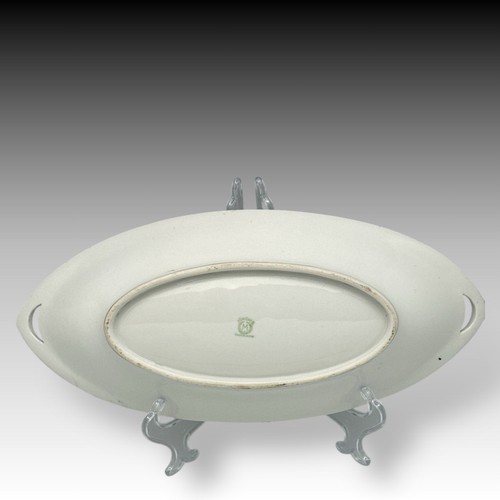 Noritake N1614 Celery Dish GOLD ENCRUSTED 13" Floral Oval Morimura Mark 1918-21 - Picture 7 of 8