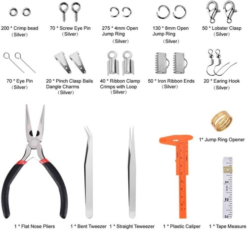 Umfangreiches Schmuckherstellungszubehör-Set - 10-teiliges Set zum Basteln & Reparieren - Bild 4 von 10