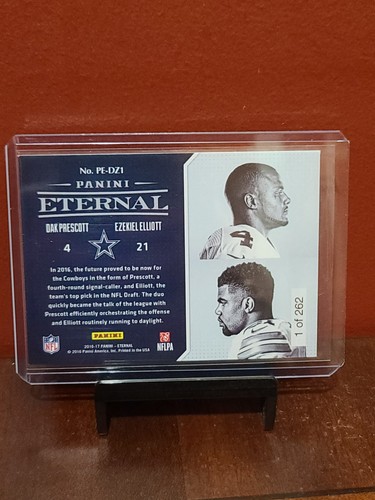 2016 Panini External Dak Prescott Ezekiel Elliott RC 1/262 Dallas Cowboys - Picture 4 of 6