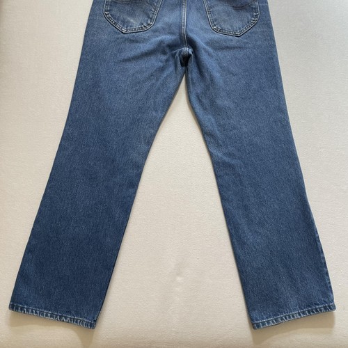 Vintage Lee Riders Jeans Mens 31x29 Blue Denim Straight Leg Faded Made USA 80s - Picture 17 of 18