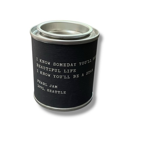 Sugarboo & Co Legends Pearl Jam 1991 Berlin Kerze Beautiful Life Star grau 3 oz - Bild 4 von 9