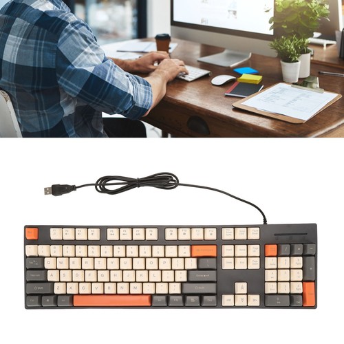 (Grey) Cute Keyboard Keyboard 3 Color Keycaps USB Interface 12 Multimedia - Afbeelding 3 van 12
