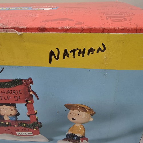 Dept 56 Peanuts “Christmas Spirit - 5 Cents” Lucy Dr & Charlie Brown 2 Pc Set - Picture 9 of 14