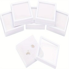6pcs Plastic Jewelry set box for Necklace  Earring  Ring with Sponge Inside
