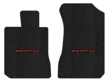 Lloyd Berber Front Mats for '77-81 Pontiac Catalina w/Red on Black Pontiac