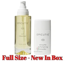 Epicutis Cleansing Set Oil Cleanser + Enzyme Exfoliating NIB $105 MSRP Free Ship