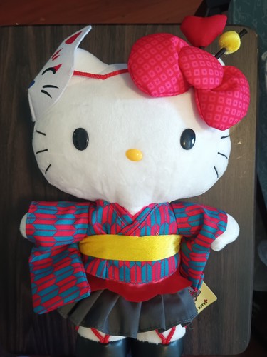 Peluche pupazzo peluche kimono personaggio Sanrio Hello Kitty nuovo - Foto 6 di 11