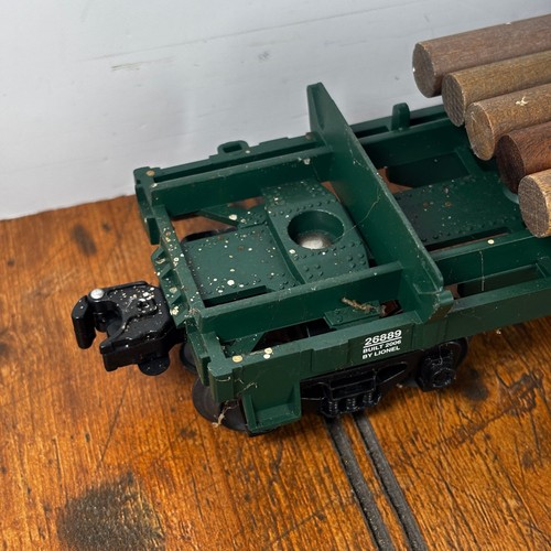 Lionel O Gauge Weyerhaeuser Timber Company Log Dump Car #116 Model Train 6-26889 - Picture 3 of 11