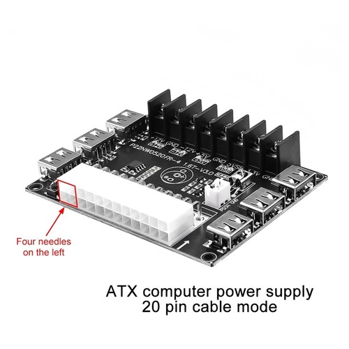 24 Broches/20 Broches ATX Alimentation Carte de Dérivation Module Adaptateu8278 - Afbeelding 8 van 10