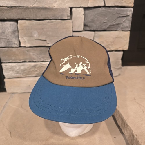 Cappello da campeggio The North Face classe V maglia orso blu/oliva performance escursionismo nuovo senza etichette - Foto 2 di 9