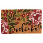 Roses Welcome Coir Mat