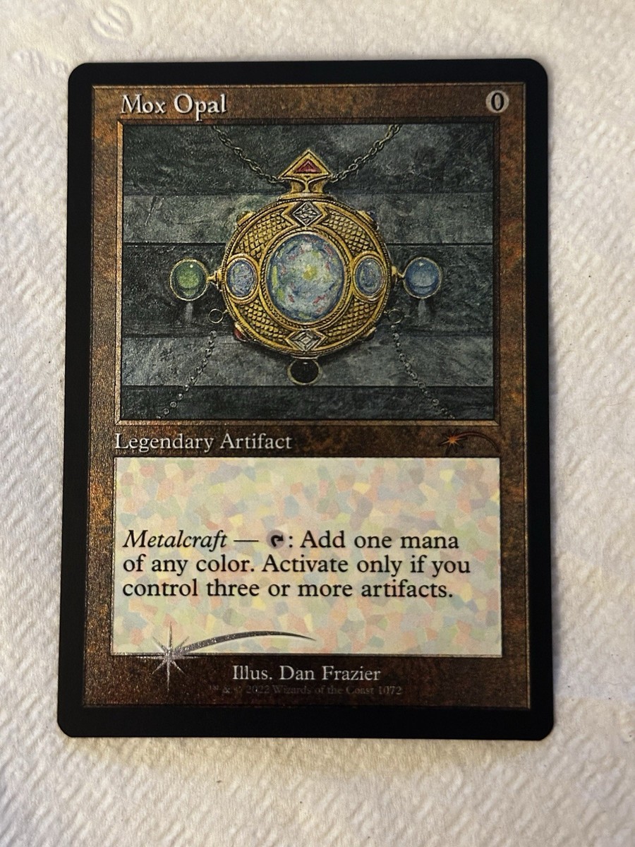 オパールのモックス Foil 1枚 Mox Opal (Retro Frame) (Foil Etched) Secret Lair Drop Foil