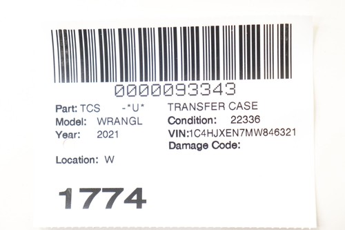 2018 -2023 JEEP WRANGLER 4X4 AUTOMATIC TRANSMISSION TRANSFER CASE OEM 68240445AC - Picture 9 of 9