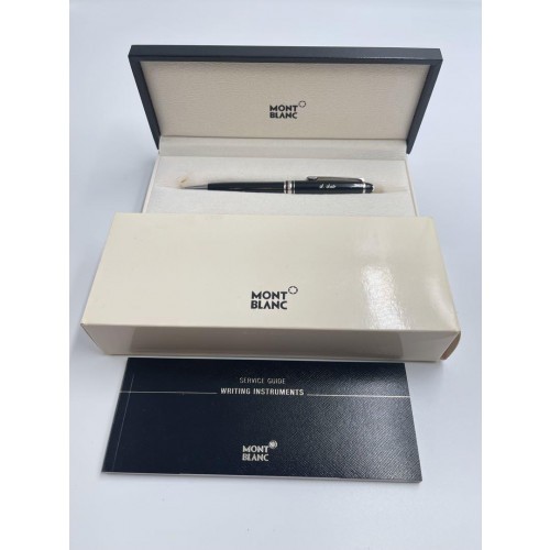 MONTBLANC Meisterstuck Platinum Line Classic Ballpoint Pen Black Luxury Box - Picture 9 of 12