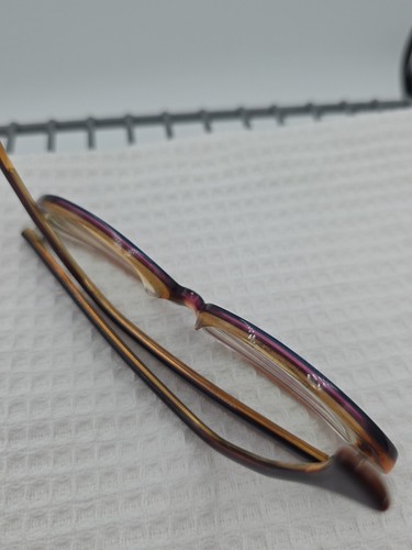 Jean Lafont Paris Cat-Eye Eyeglasses Frame Only 50-16-150 Blue Vintage Unique - Picture 10 of 12