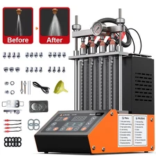 4-Cylinder GDI Ultrasonic Fuel Injector Cleaner Tester Injector Tester Tool Kit