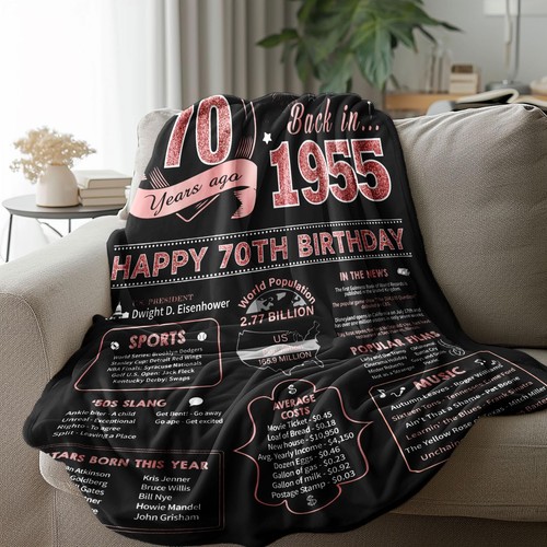 Regalos de cumpleaños 70 para mujer, regalos de cumpleaños para mujer de 70 años, 70 cumpleaños... - Imagen 6 de 7
