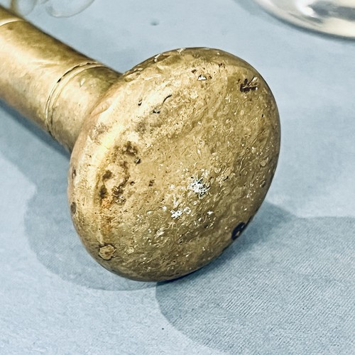 Vintage Handcrafted Brass Double-Ended Pestle Apothecary 20th Century 8.5” - Picture 4 of 4